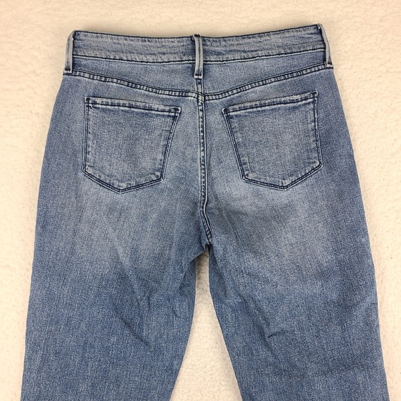 NYDJ Not Your Daughter Jeans Womens 4 Blue Jessica Relaxed Boyfriend Embroidered - Picture 10 of 13